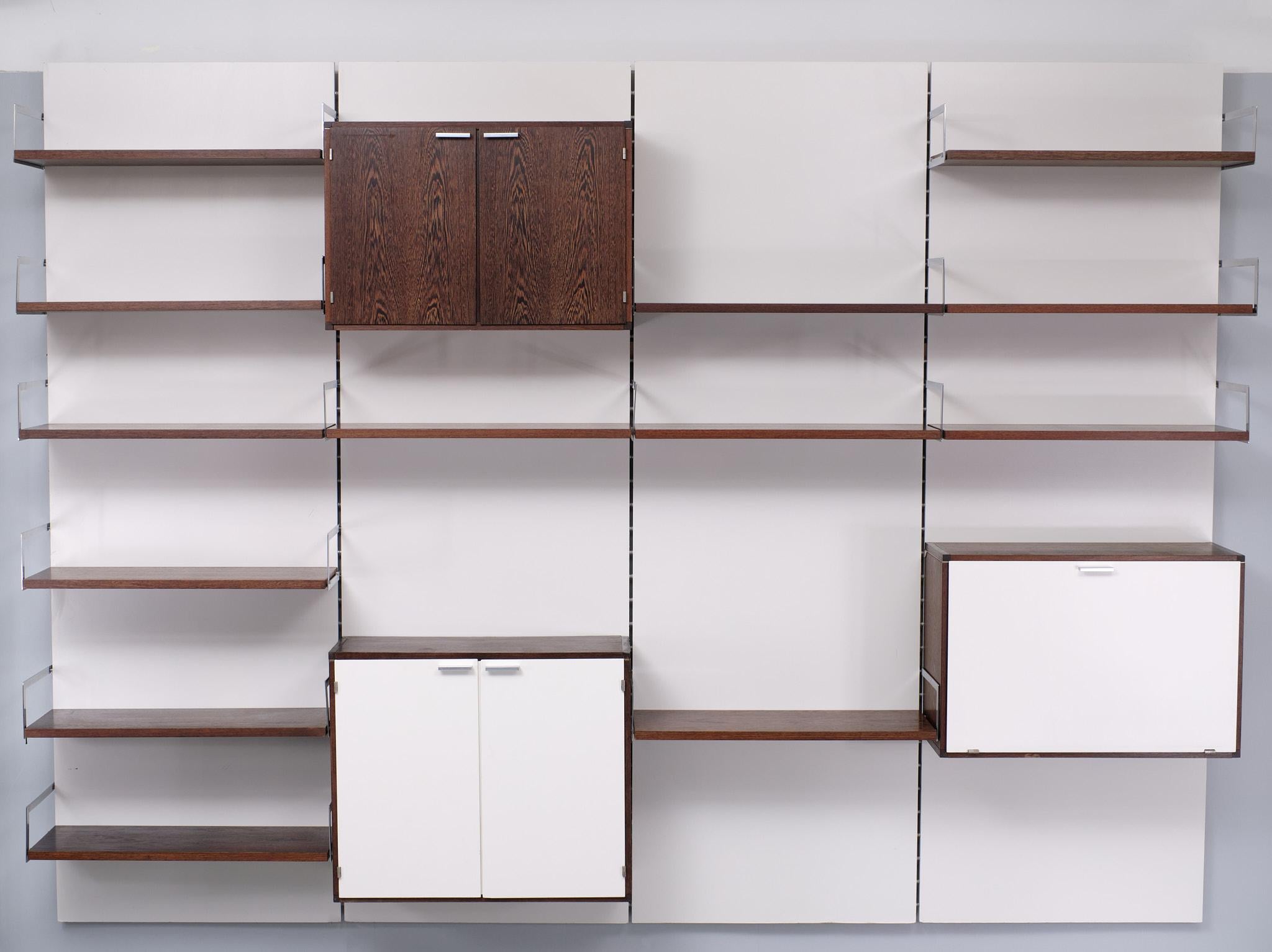 Large Pastoe Wall Unit ''Japan Series '' Cees Braakman  1958  Holland  For Sale 9