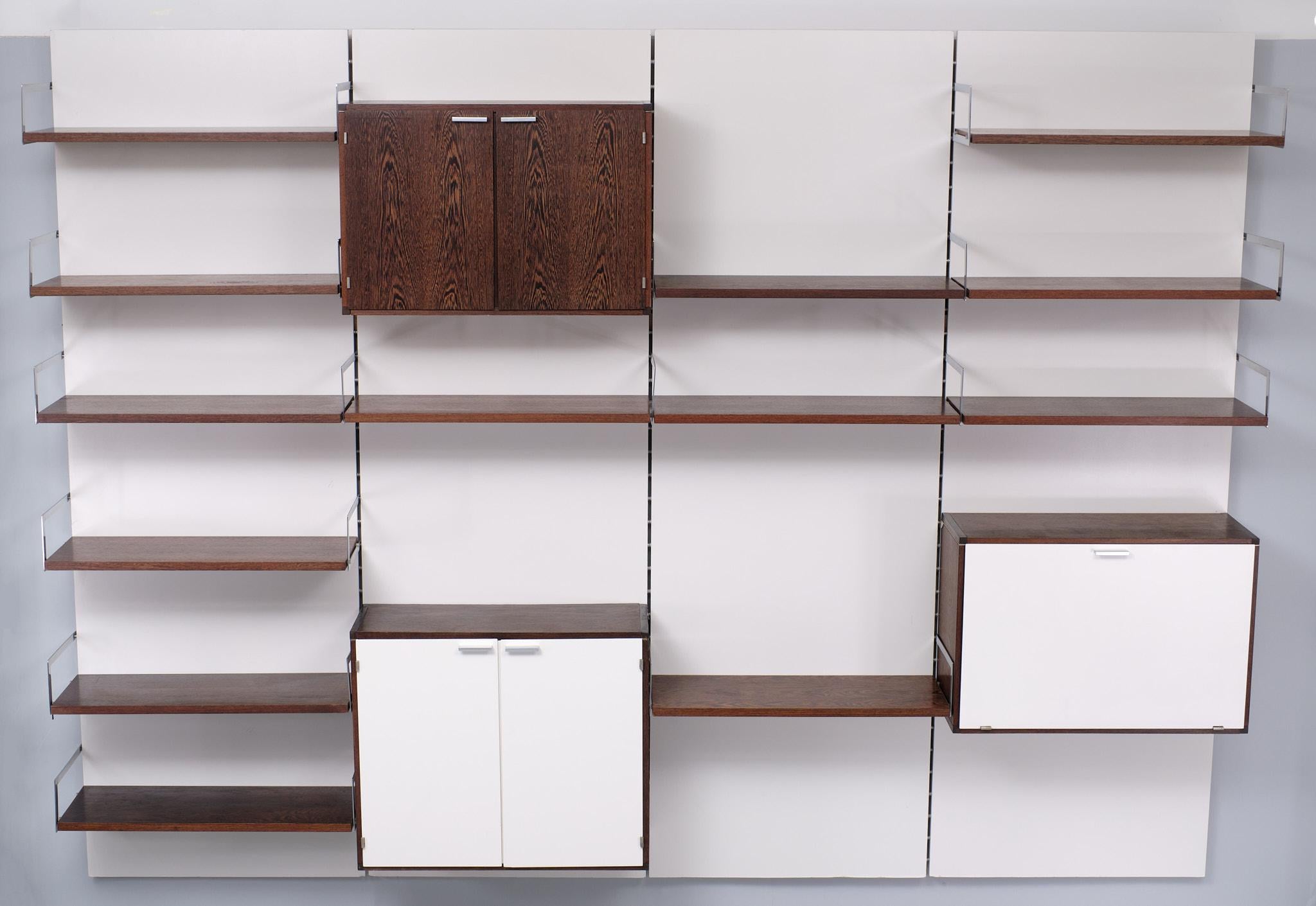 Large Pastoe Wall Unit ''Japan Series '' Cees Braakman  1958  Holland  For Sale 10