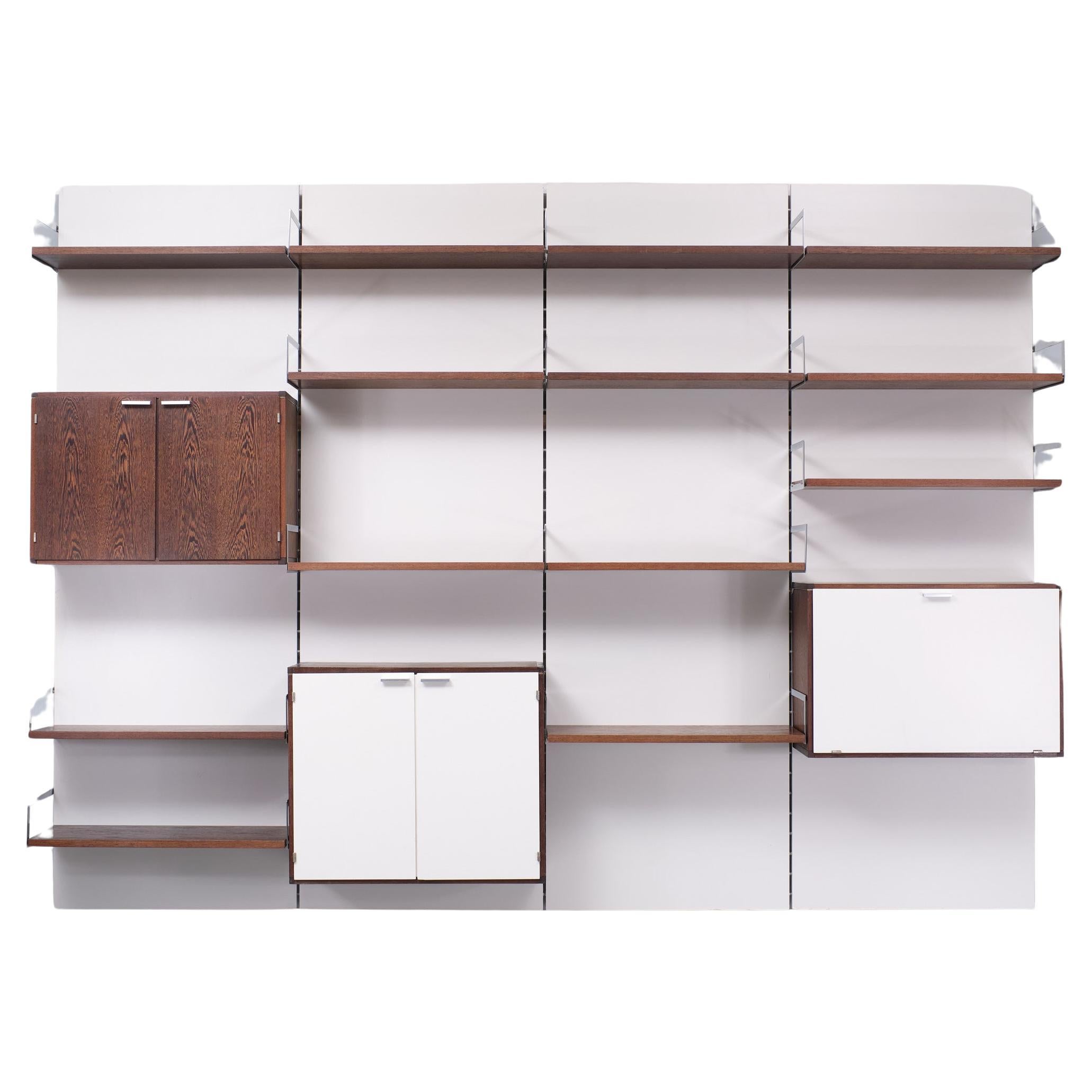 Large Pastoe Wall Unit ''Japan Series '' Cees Braakman  1958  Holland  For Sale