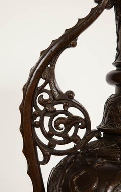 Large Patinated Bronze Alhambra Islamic Vase Made for the Islamic Market