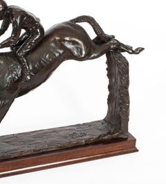 Large Patinated Bronze Figure of "Docklands Express" by Philip Blacker Date 1993