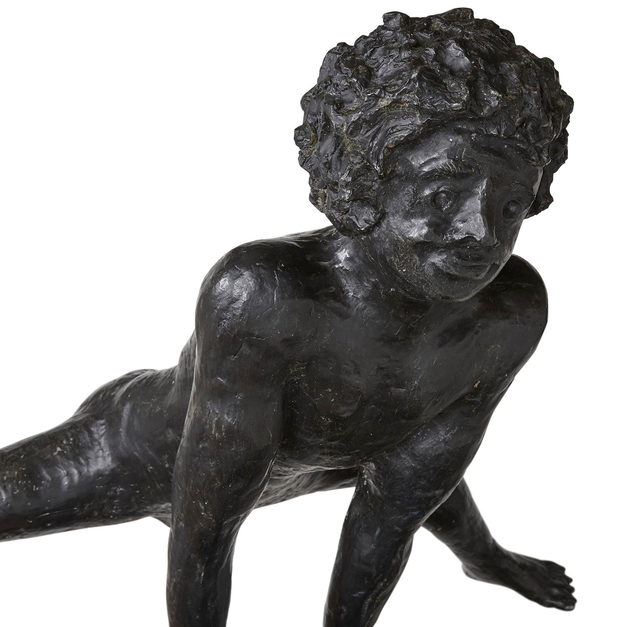 Grand groupe sculptural en bronze patiné de Philippe Berry Bon état - En vente à London, GB