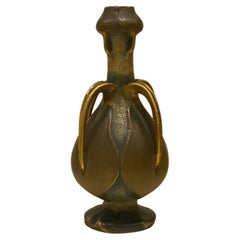 Large Paul Dachsel Amphora Water Lillies Vase Art Nouveau Circa 1900