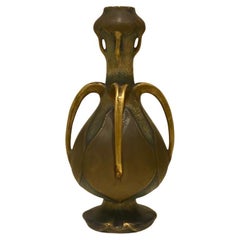  Large Paul Dachsel Amphora Water Lillies Vase Art Nouveau Circa 1900