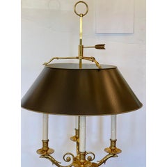 Large Paul Ferrante French Gilt Bronze Four Light Bouillotte Griffin Table Lamp