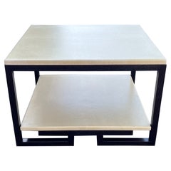 Großer Paul Frankl-Lampentisch mit Kork