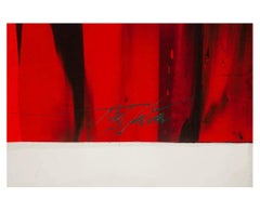 Grande acrylique sur toile de Paul Jenkins