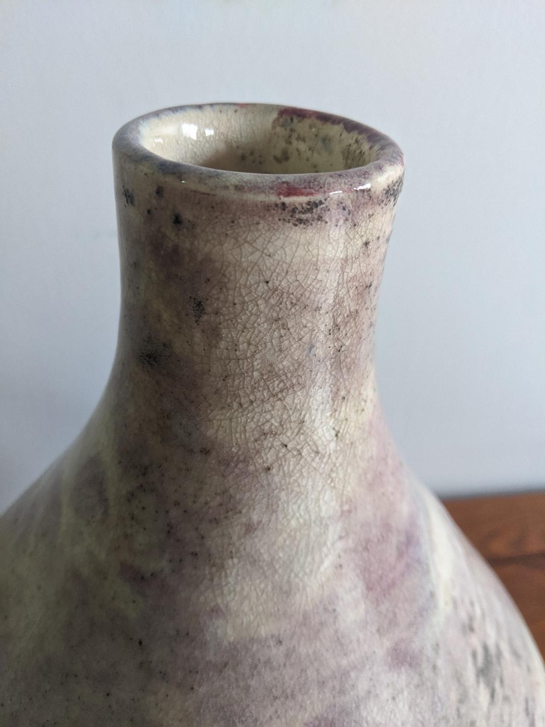 Large Paule Petitjean for Primavera Ceramic Vase For Sale 4