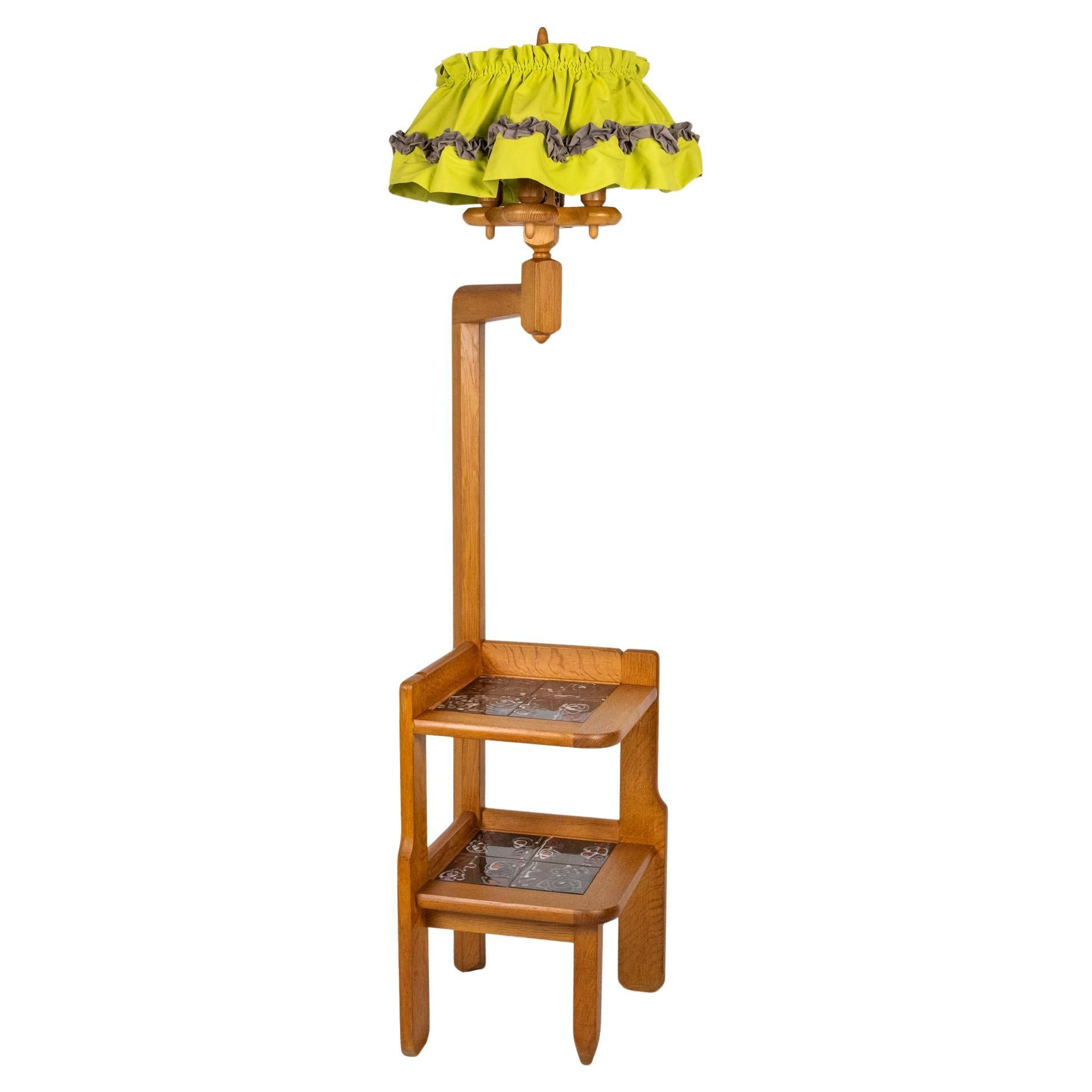 Large Paulin floor lamp by Guillerme et Chambon, Votre Maison, France, 1960s