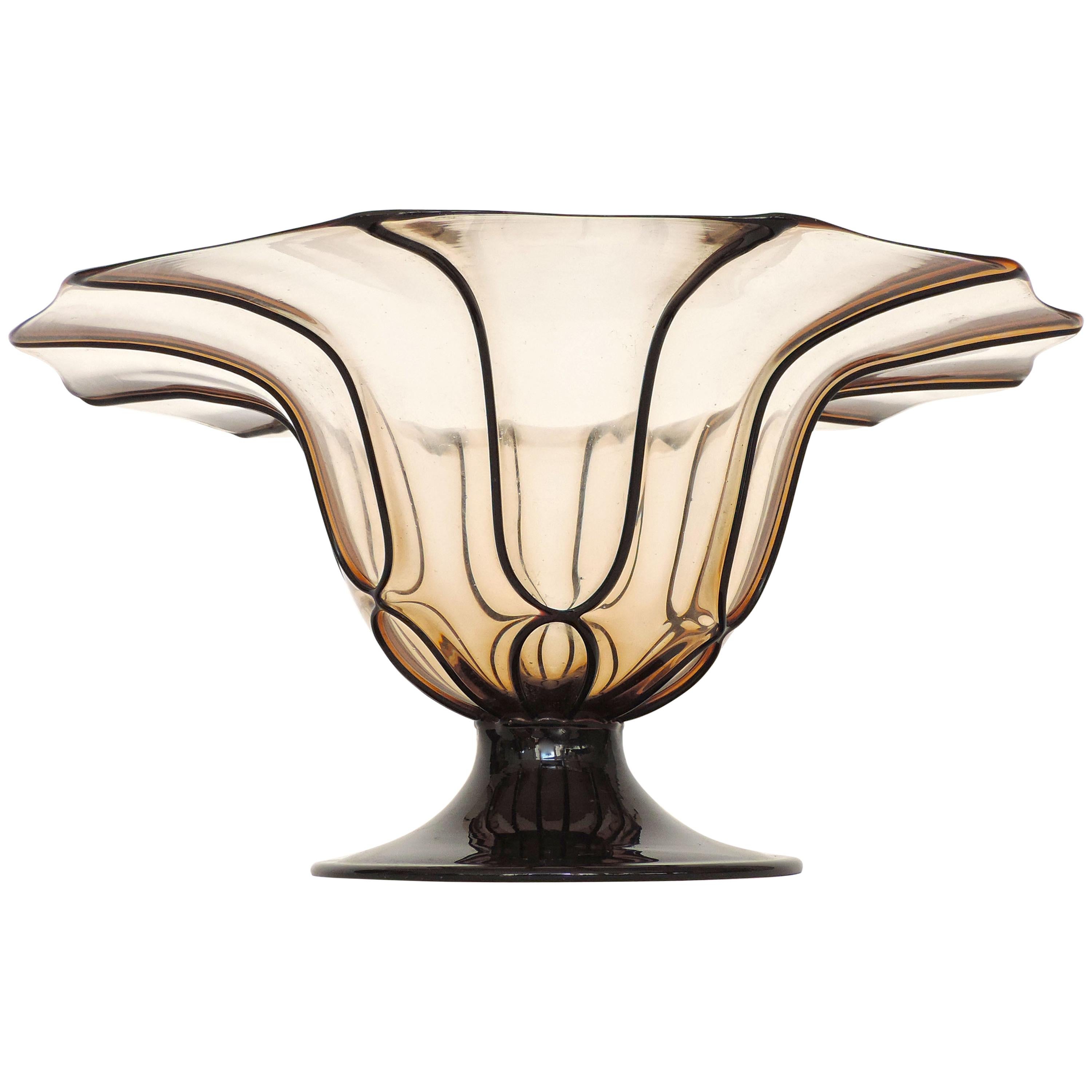 Grand vase Pauly en verre de Murano:: Italie:: années 1930
