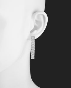 Large Pavé Diamond Hoop Earrings '8.65ct tw'
