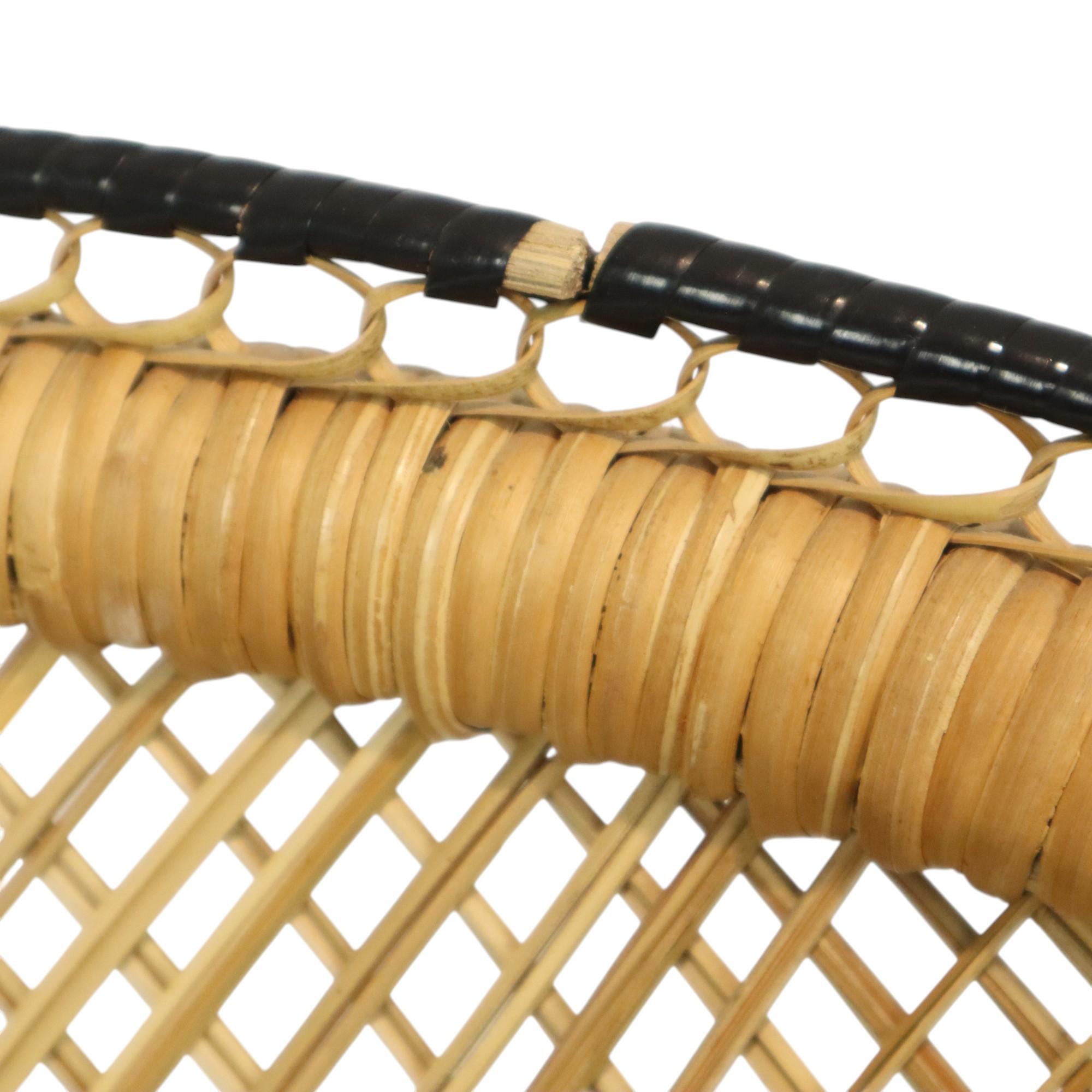Großer Pfau Stuhl Rattan Emanuelle Stuhl XL Boho Style 149cm im Angebot 7