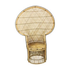 Sedia Pavone Grande Sedia Rattan Emanuelle XL Stile Boho 149cm