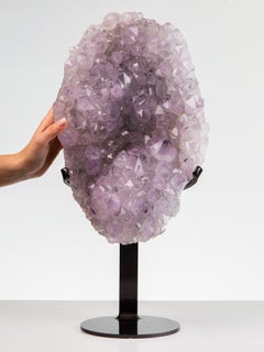 Pink Quartz Amethyst Decorative Object Sculpture Crystal Rock