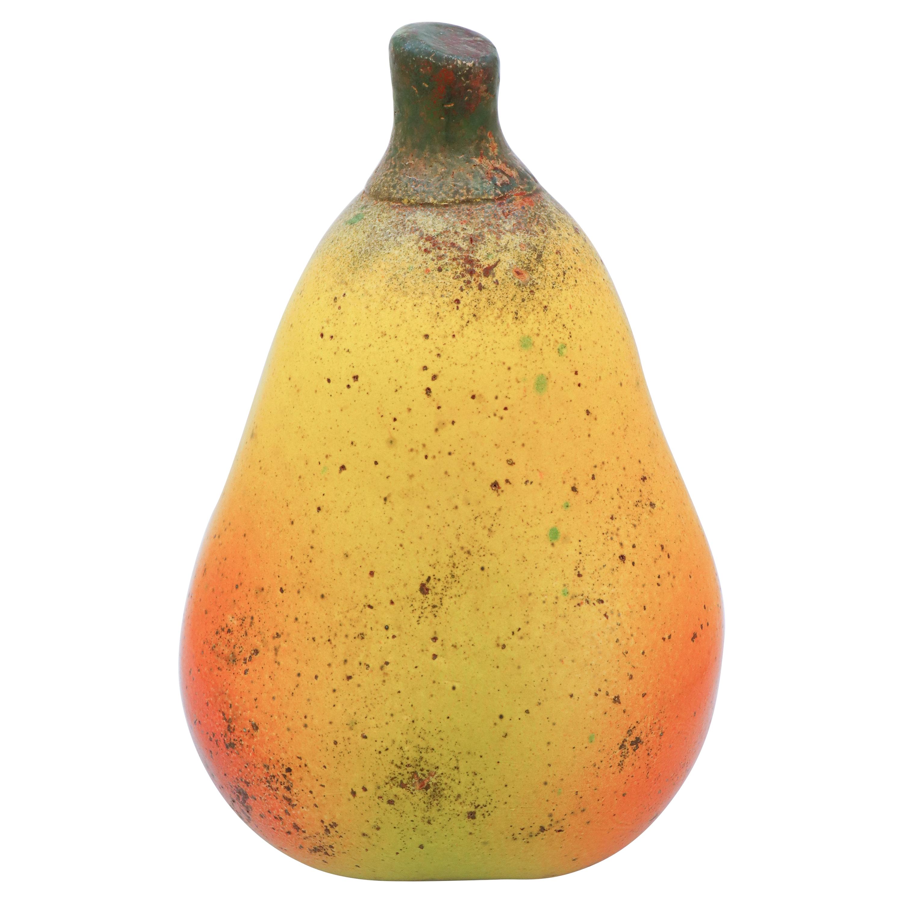 Large Pear Sculpture, Ceramics by Hans Hedberg, Biot, France Scandinavian Modern