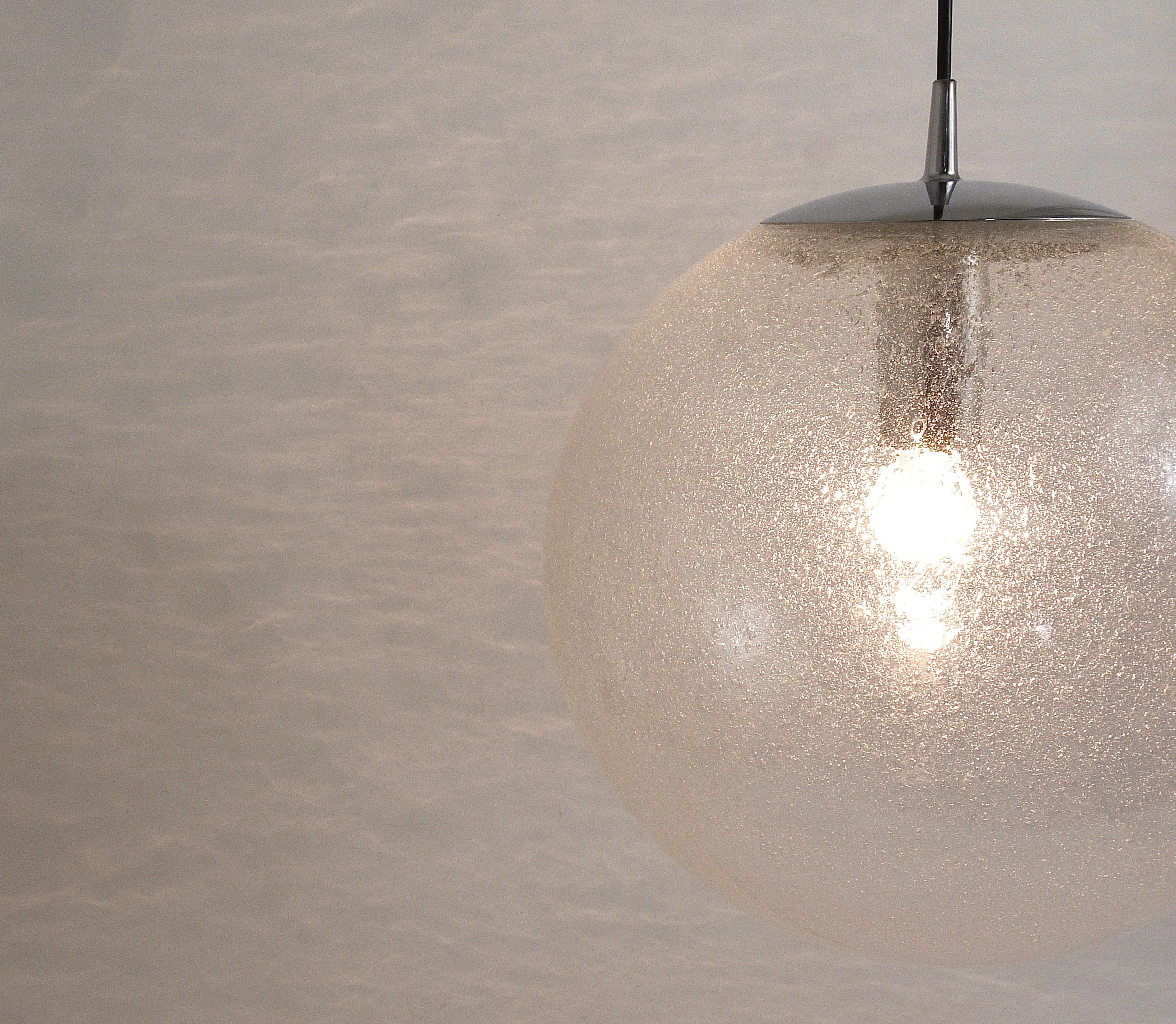 bubble glass pendant light