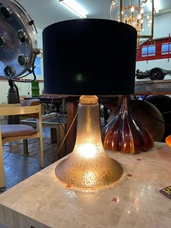Large Peill & Putzler 1970s Murano Lava Glass Table Lamp