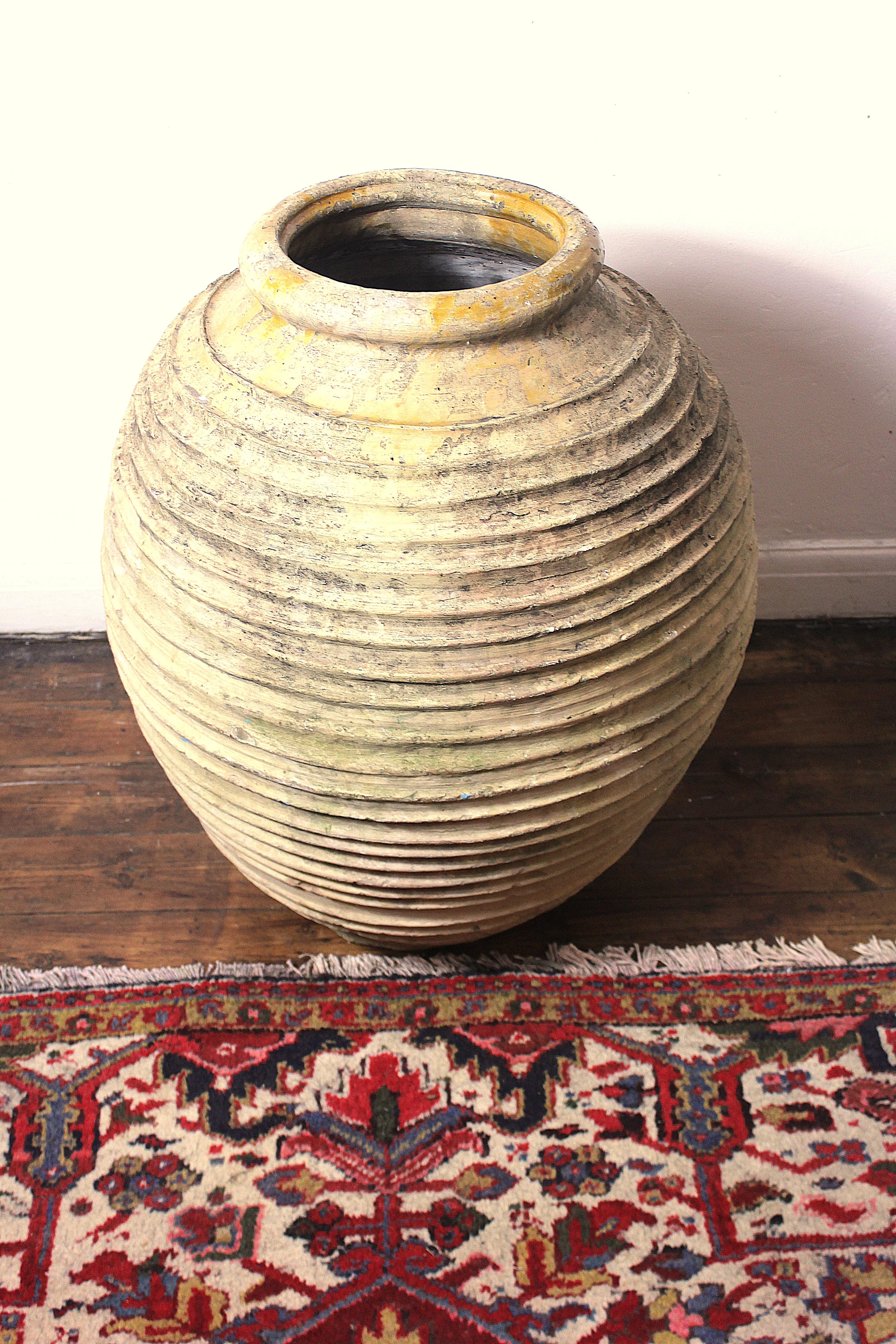 Greek 19th Century Terracotta Olive Oil Jar For Sale 3