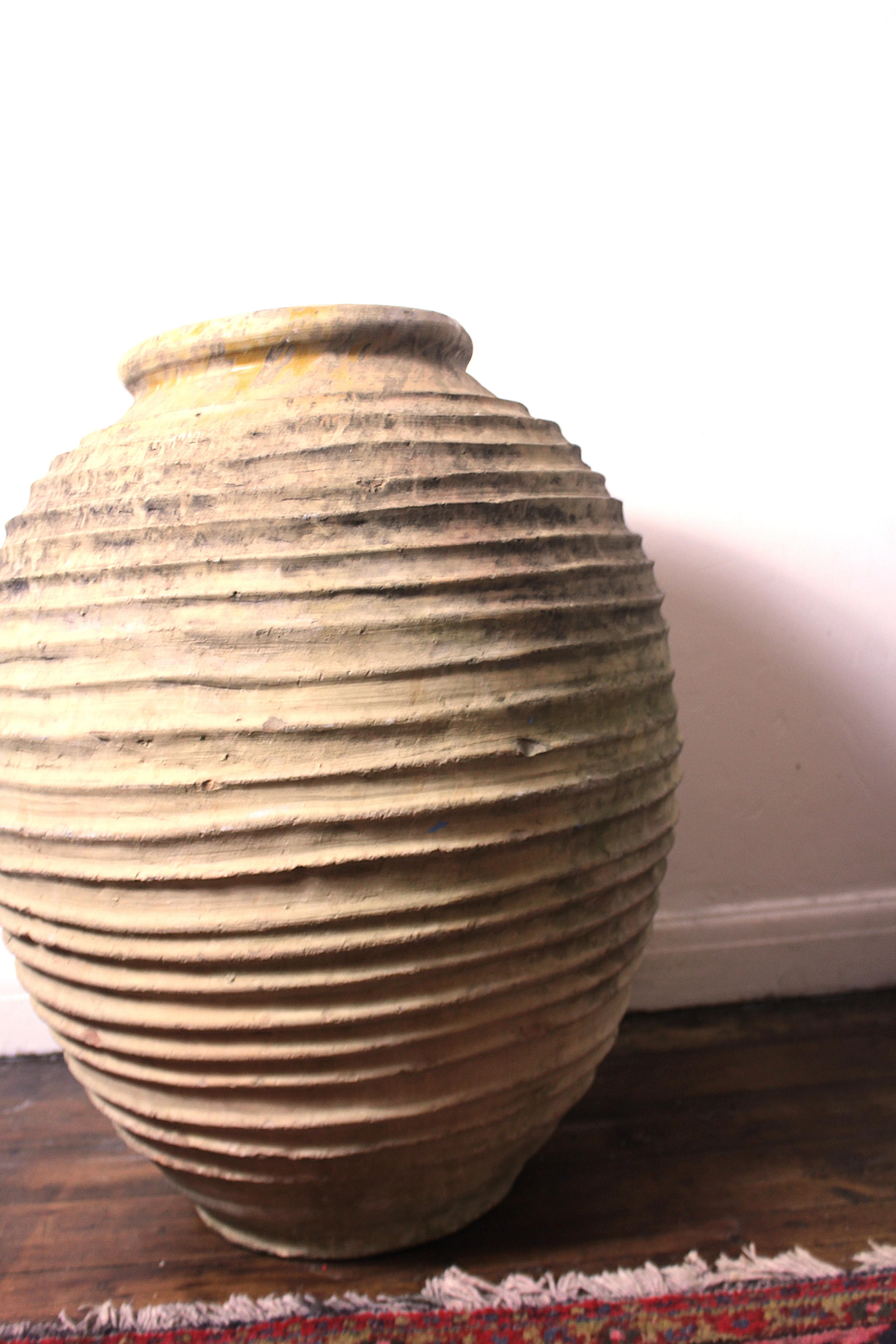 Greek 19th Century Terracotta Olive Oil Jar For Sale 5