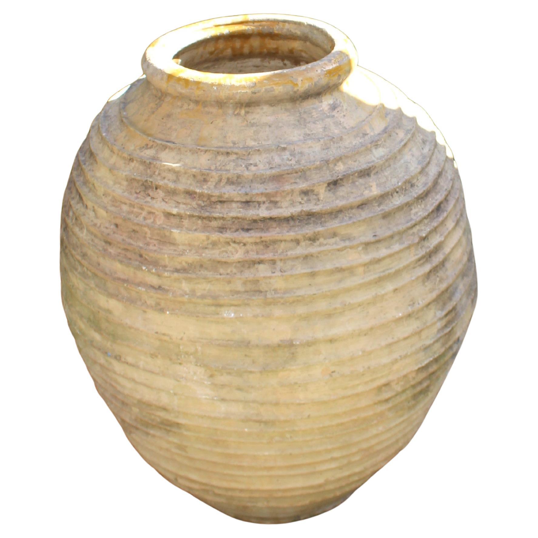 Victorian Greek 19th Century Terracotta Olive Oil Jar For Sale