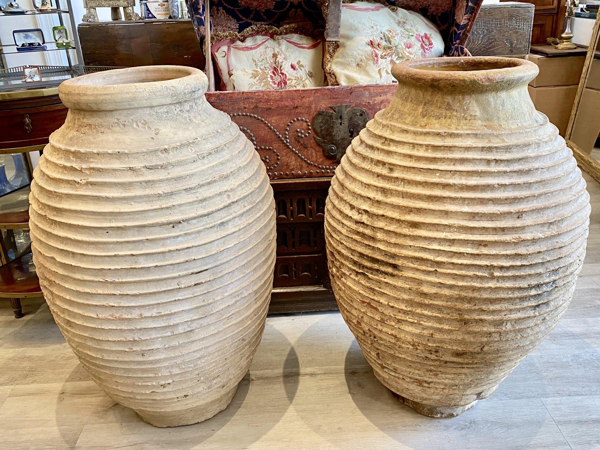 18th Century Large Peloponnesian Olive Oil Jars, Planters, Early 19th Century