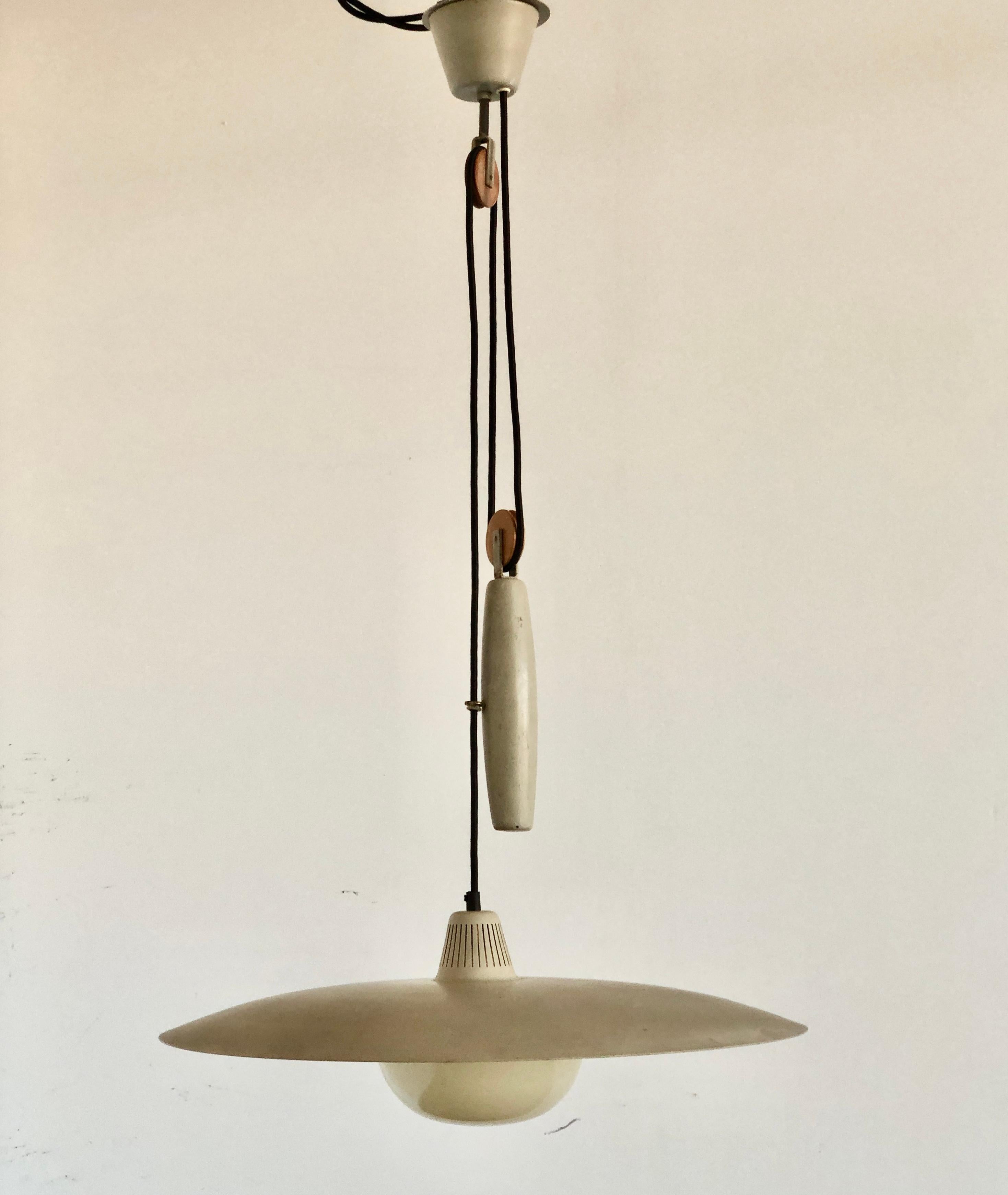 Scandinavian Modern Large Pendant by Bergboms For Sale