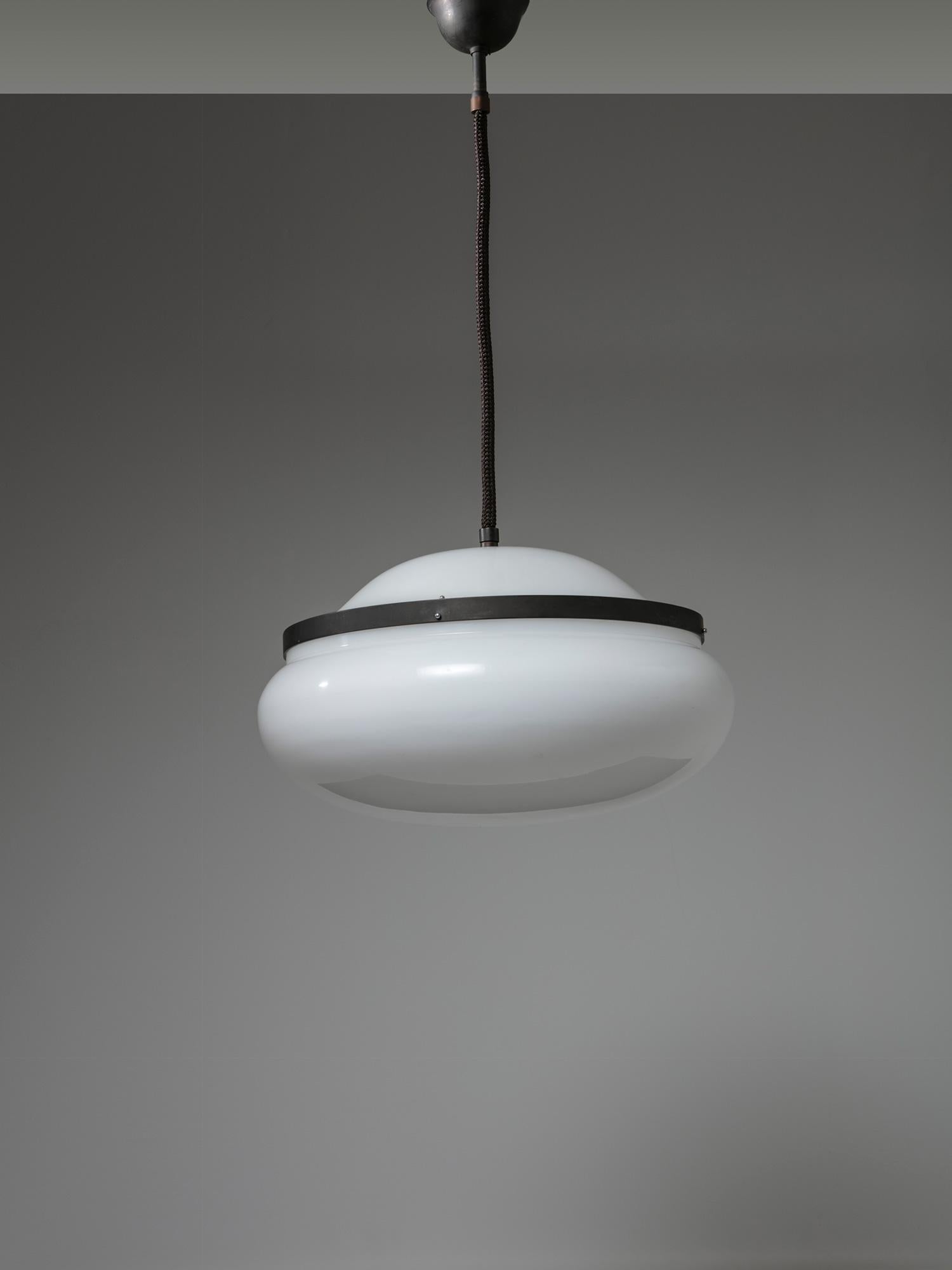 Rare pendant lamp by Gianemilio, Piero and Anna Monti for Kartell.