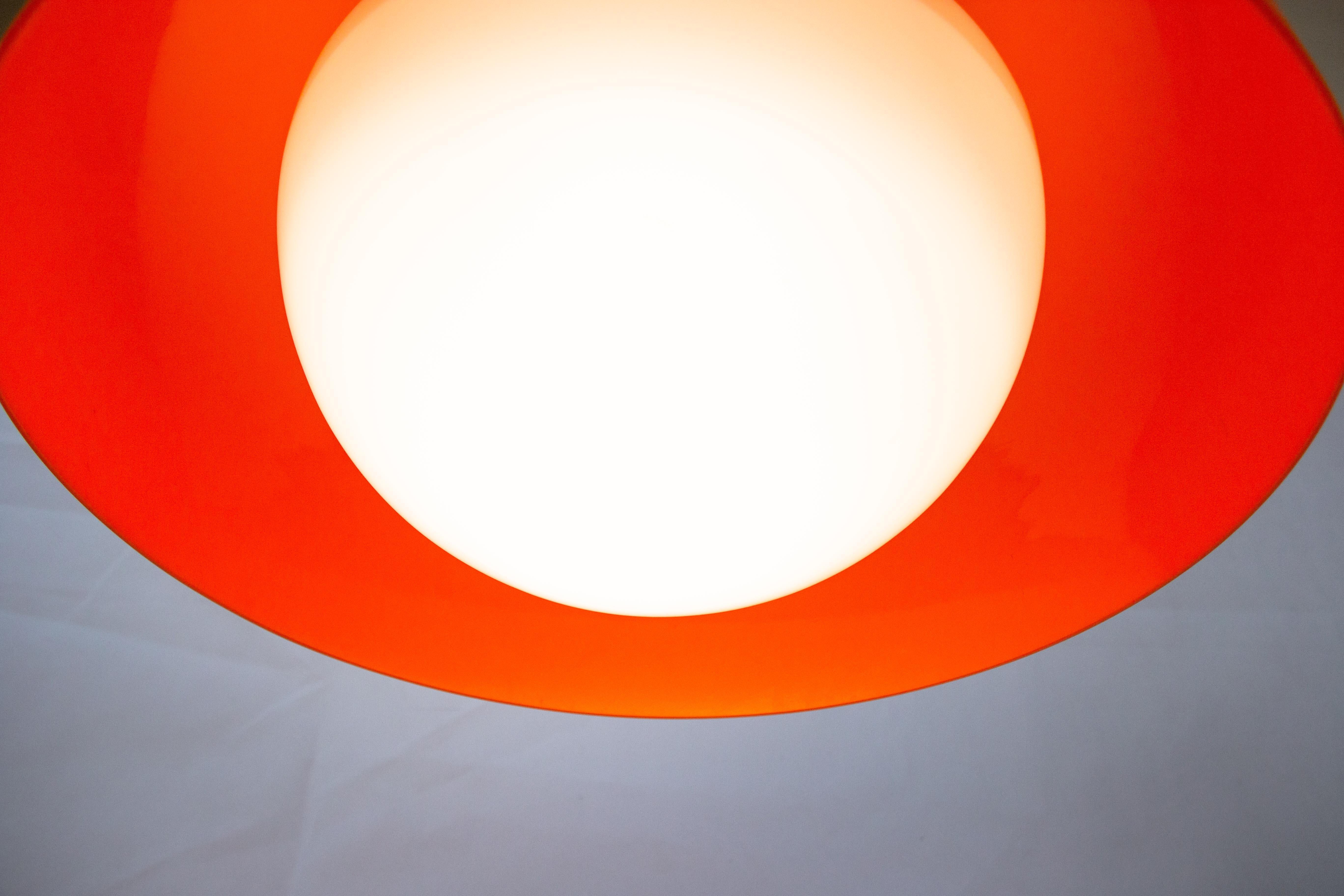 Large Pendant Lamp by Luigi Massoni for Guzzini, 1970s For Sale 1