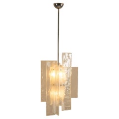 Large Pendant Lamp LS 199 by Carlo Nason for Mazzega, Italy 1970s