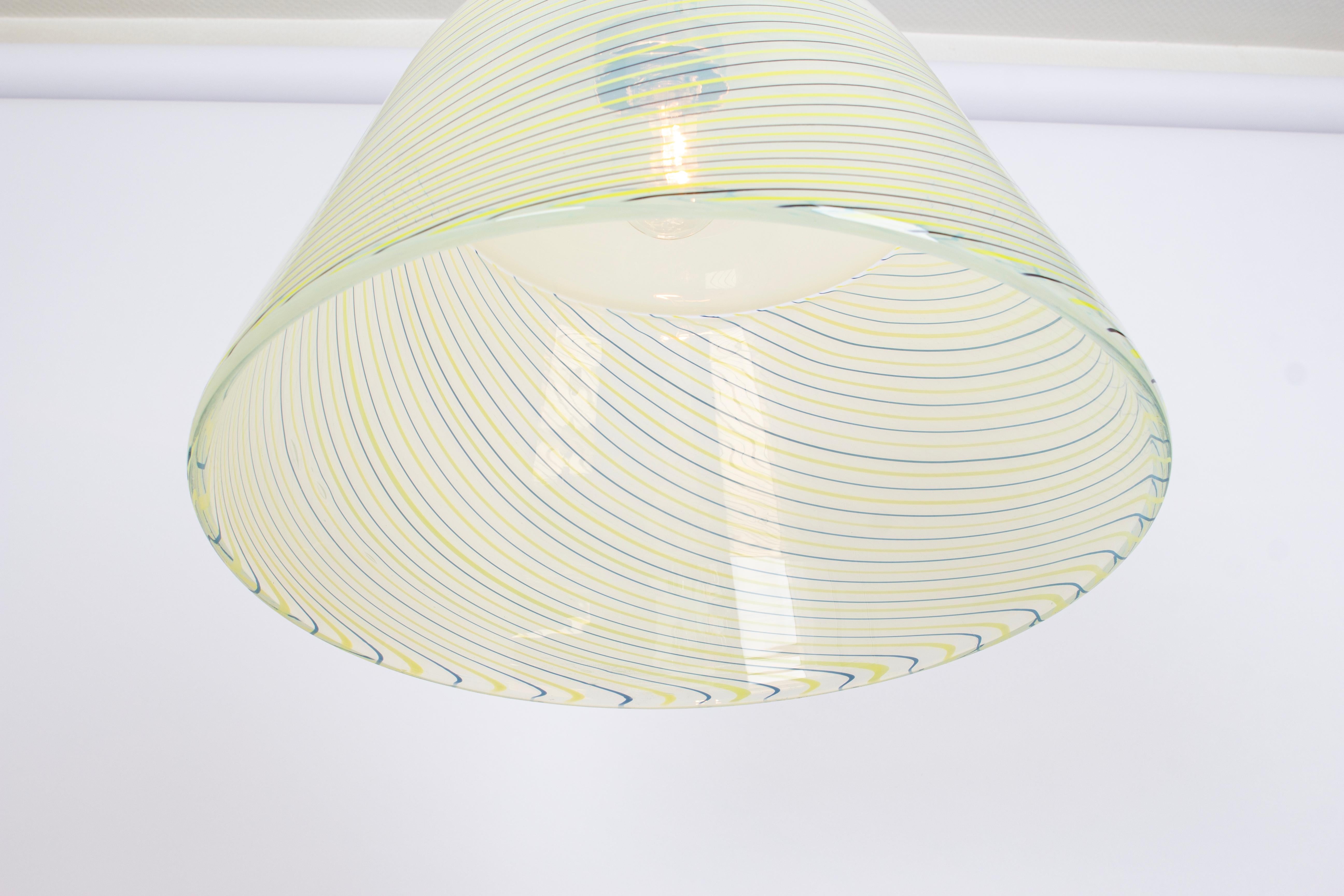 Large Pendant Light in style of Kalmar-Fazzoletto, Italy, 1970s For Sale 3