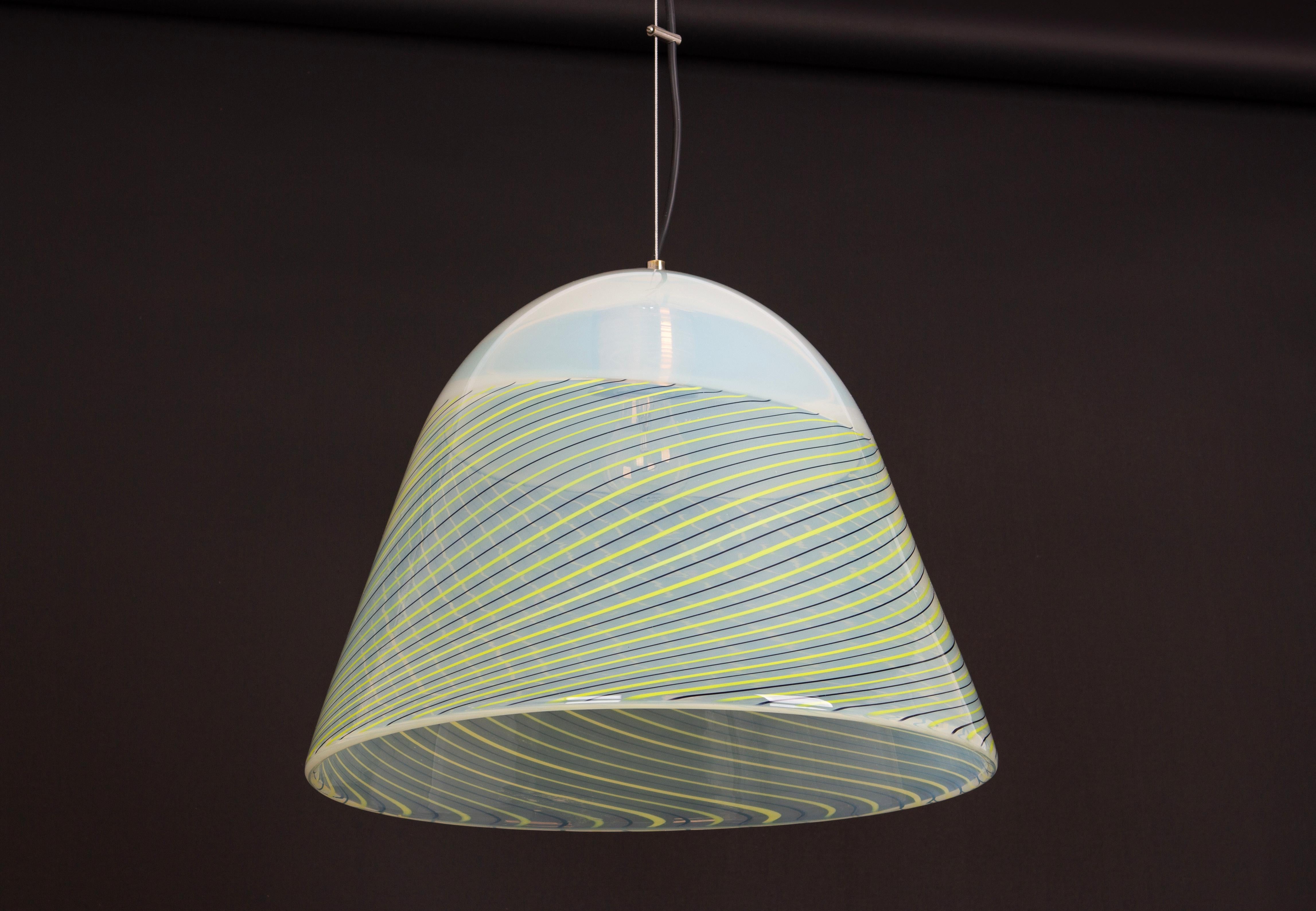 Large Pendant Light in style of Kalmar-Fazzoletto, Italy, 1970s For Sale 6