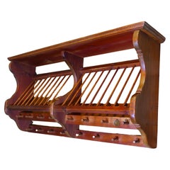 Large Penny Pine Wall Hanging Plate Draining Rack