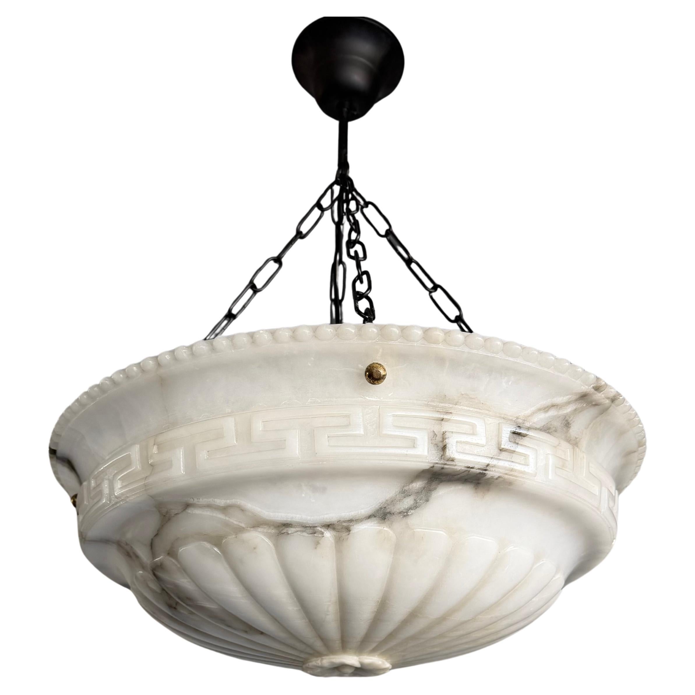 Pair of French Carved Alabaster Fixtures, Sold Individually For Sale at ...