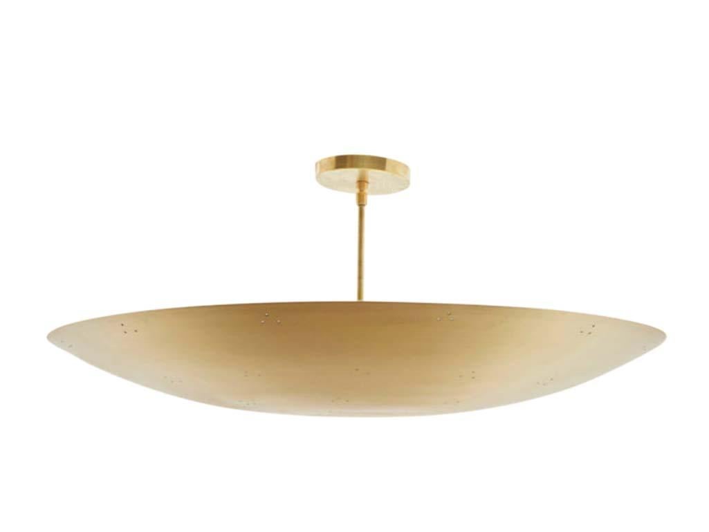 The Alta brass dome features a spun metal shade with a brass canopy and rod. The shade is available in brass or powdercoated metal finishes. 

The Lawson-Fenning Collection is designed and handmade in Los Angeles, California. Reach out to discover