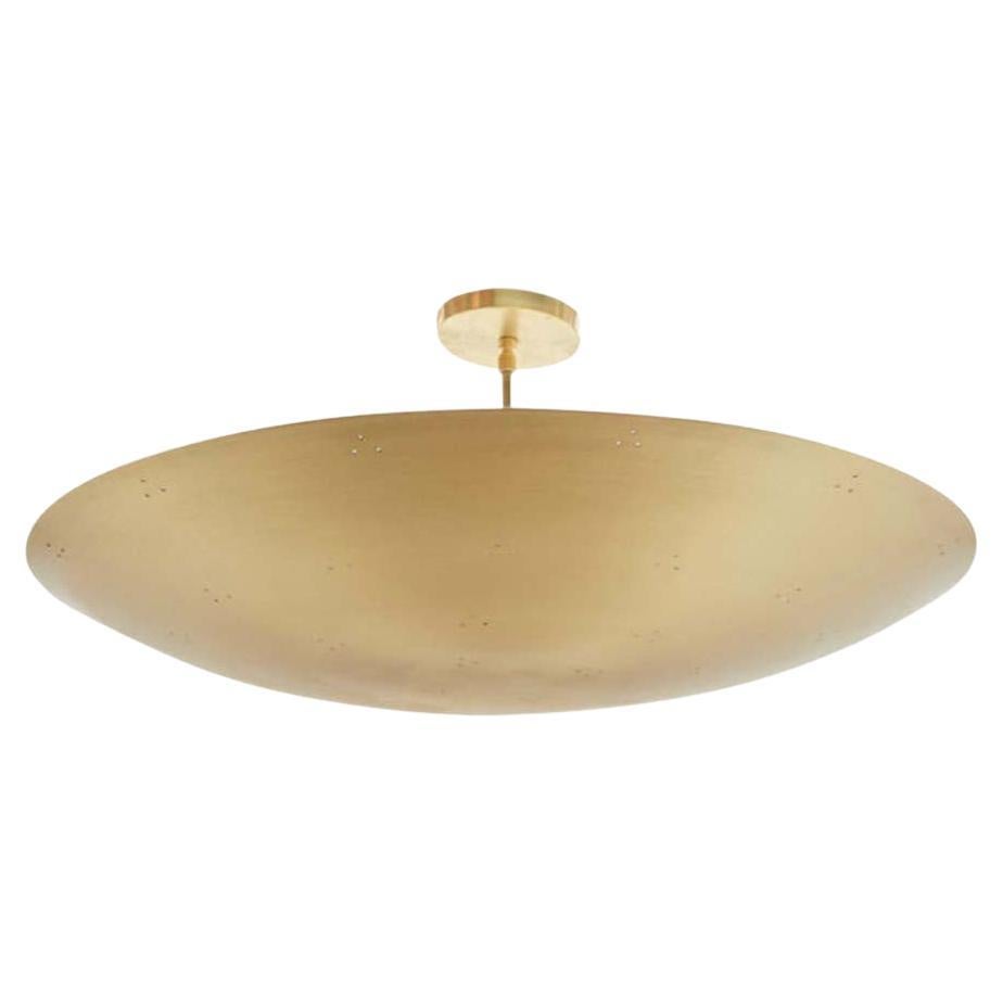 Large Perforated Alta Brass Dome Chandelier by Lawson-Fenning