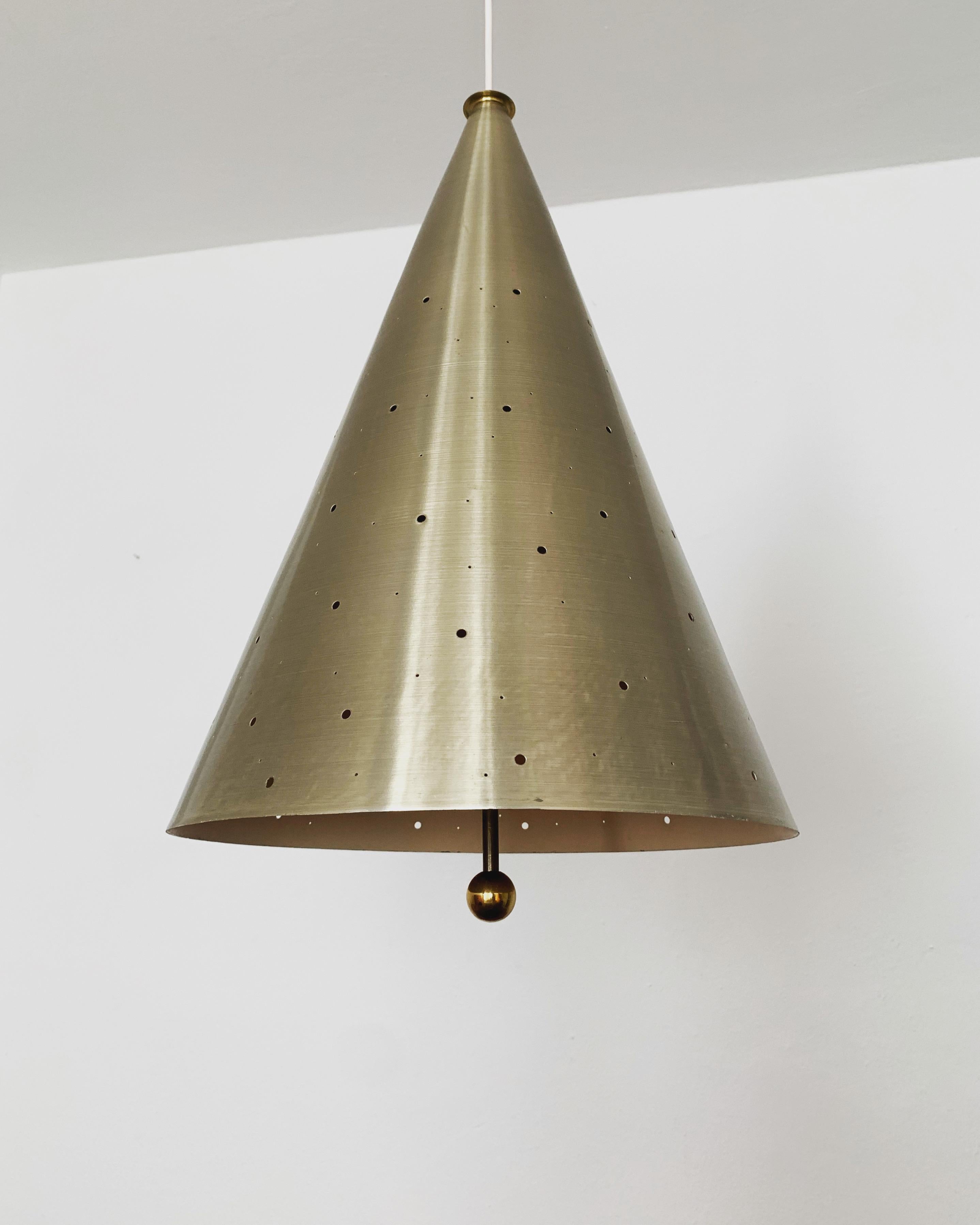 Large Perforated Pendant Lamp In Good Condition For Sale In München, DE