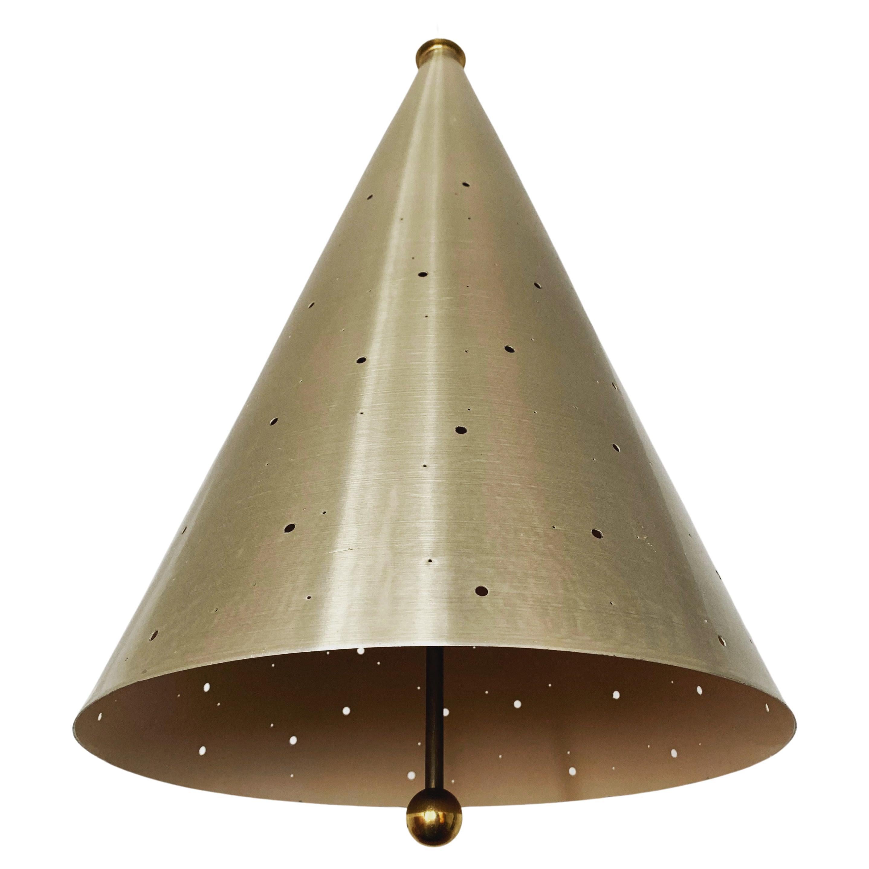 Large Perforated Pendant Lamp For Sale