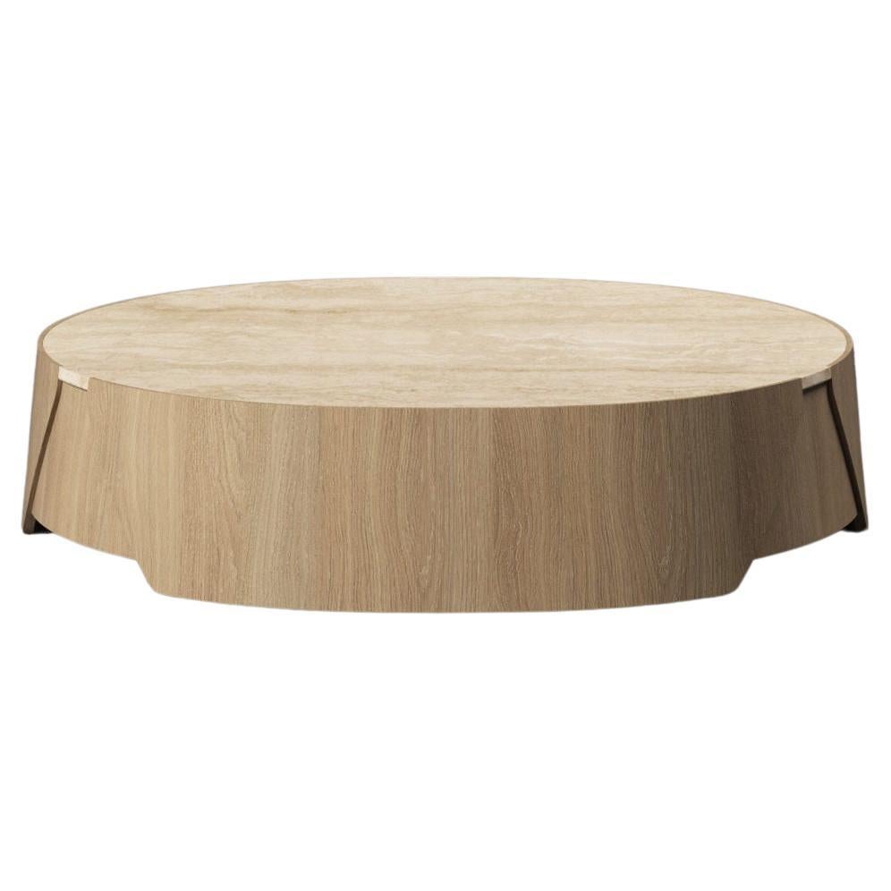 Large Perianth Natural Oak Coffee Table by Haymann Editions