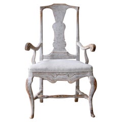 Antique Large Period Baroque Arm Chair
