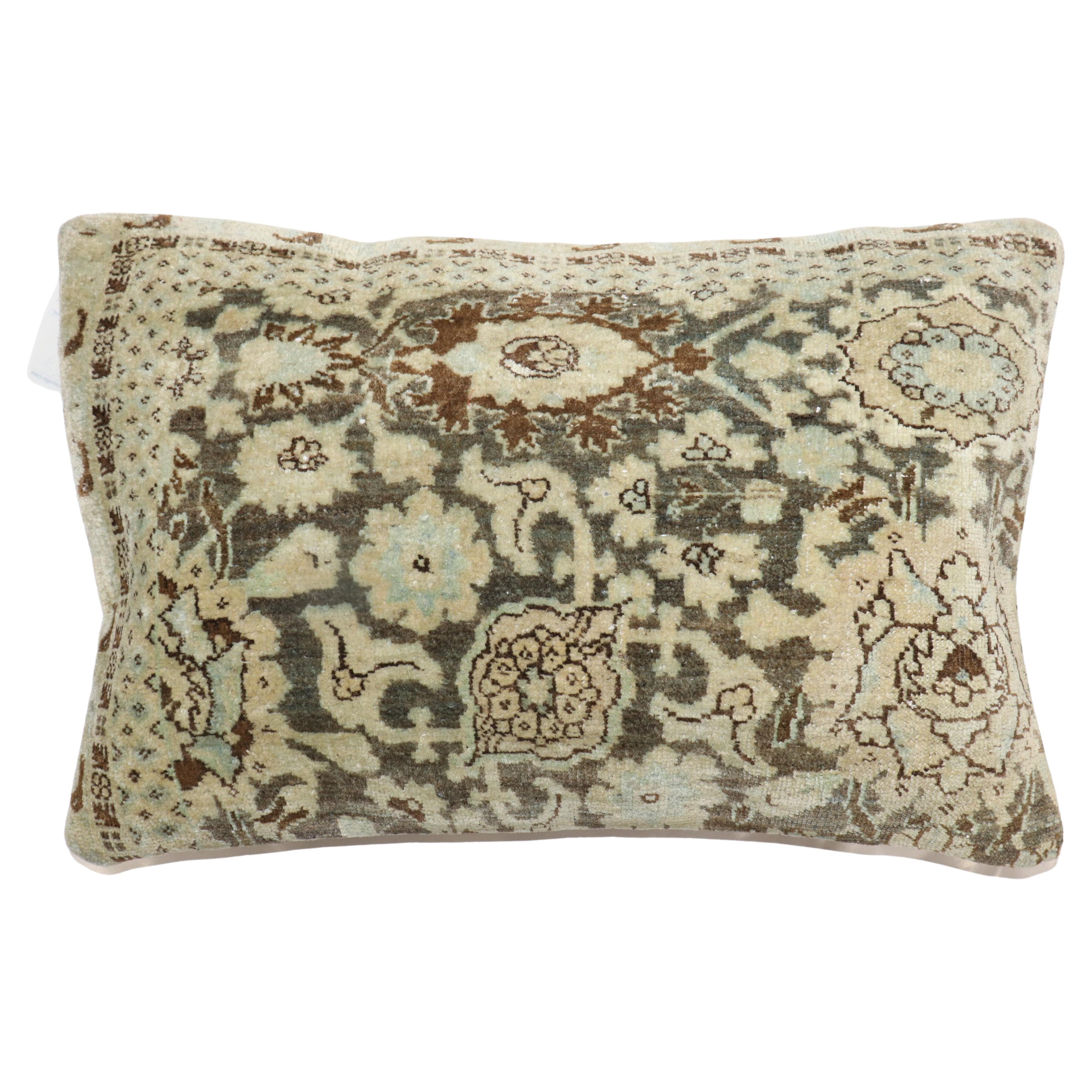 Large Persian Antique Rug Pillow