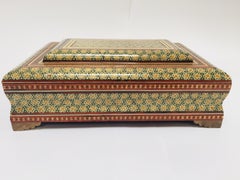 Große persische Schmuck Mosaik Sadeli Khatam Inlaid Box