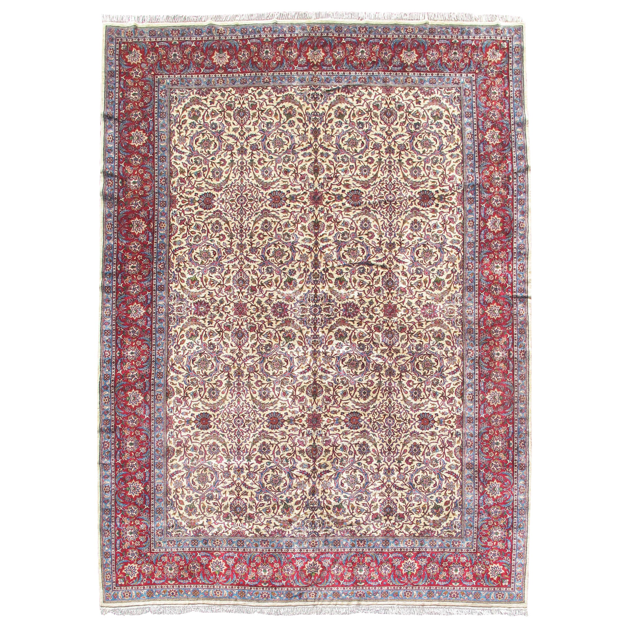 Grande tappeto persiano Kirman, metà del XX secolo in vendita
