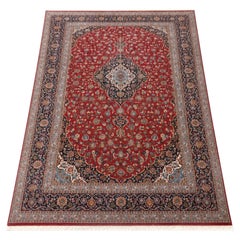 Very Large Persian Revival Tabriz Style Floral Medallion Rug, 17 ft 3 in x 10 in