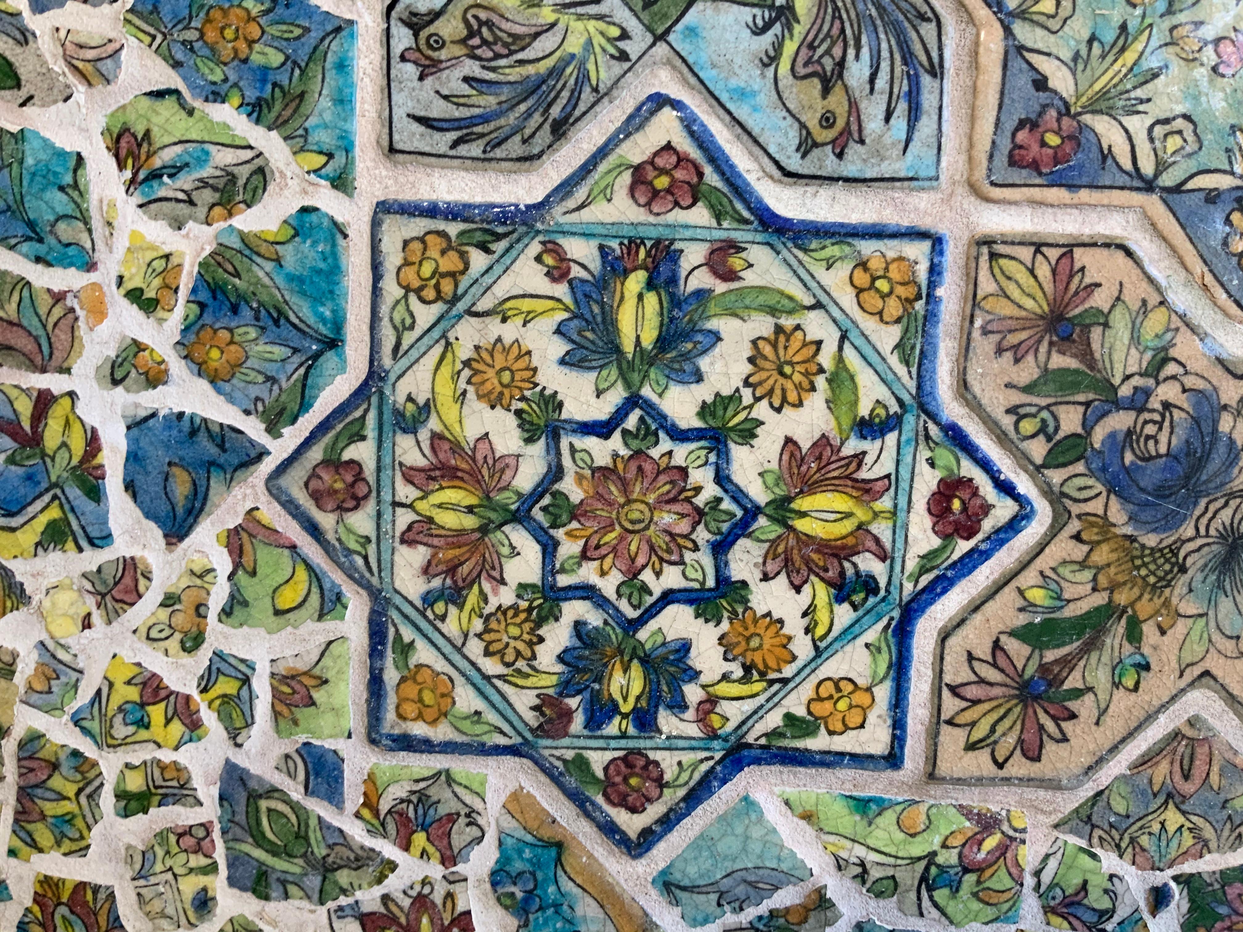 Large Persian Tile Wall Hanging 3