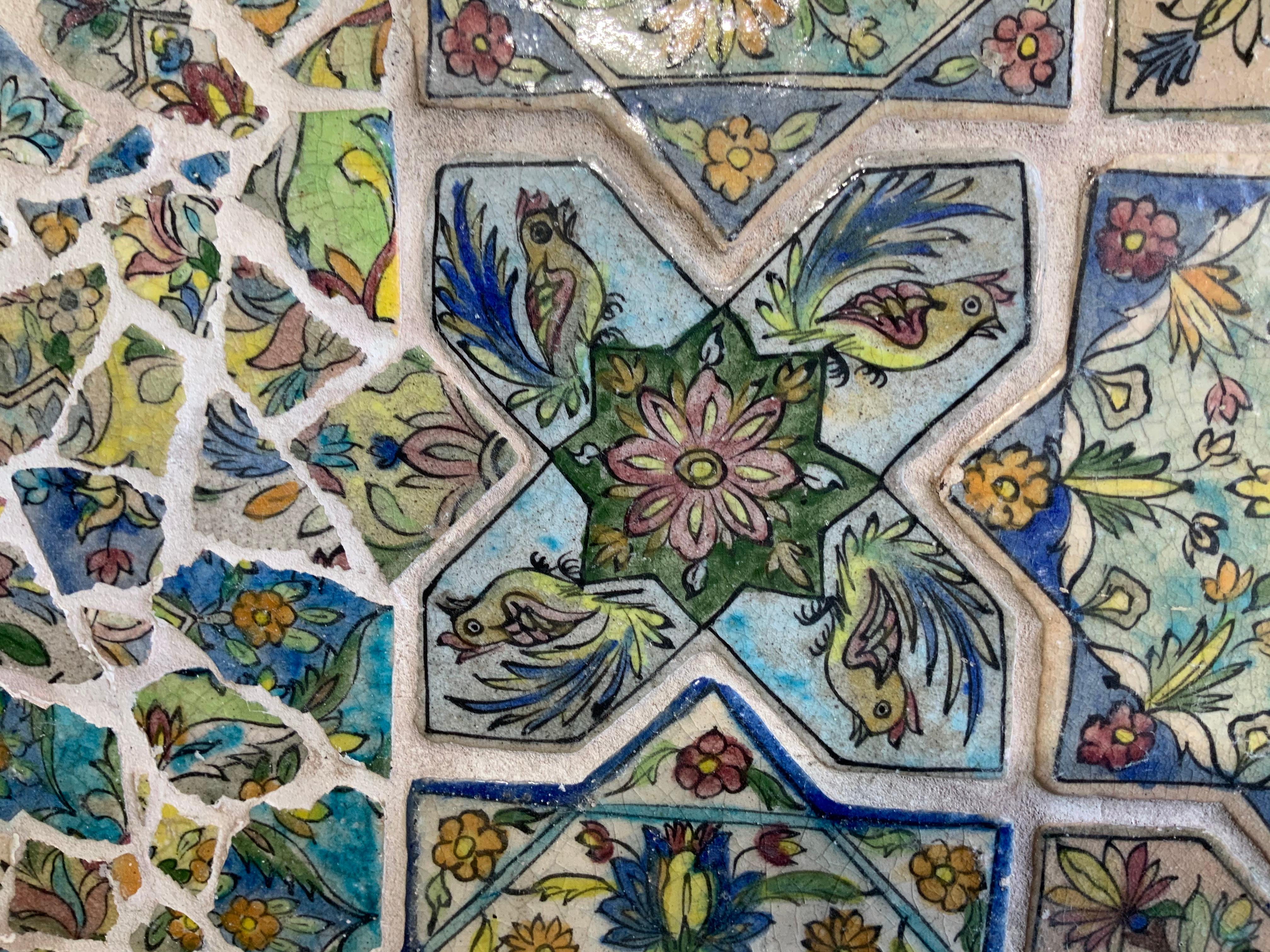 Large Persian Tile Wall Hanging 5
