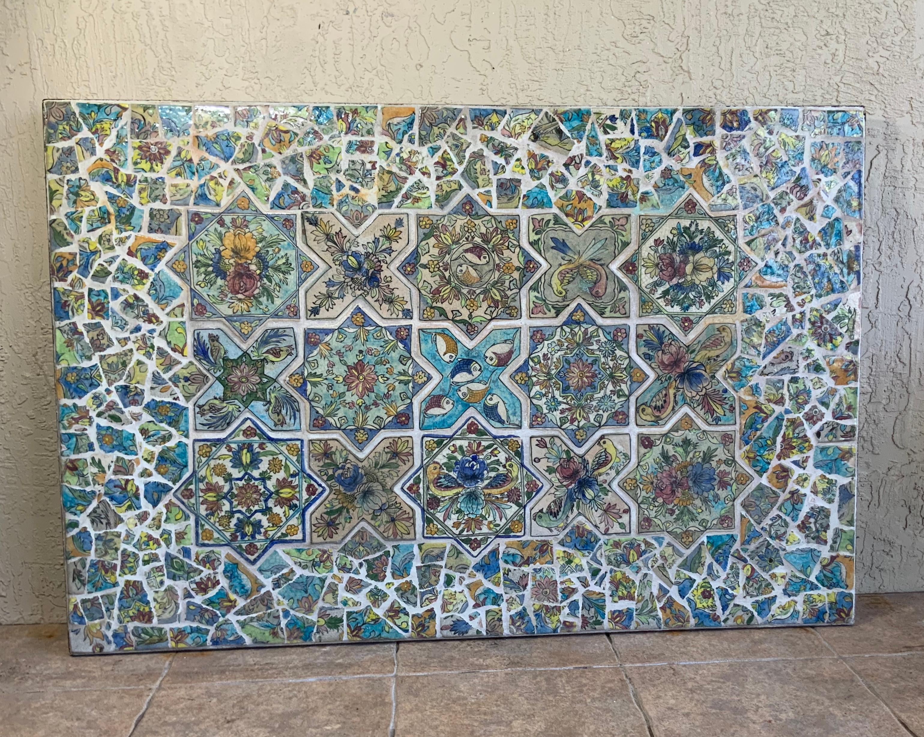 Large Persian Tile Wall Hanging 7