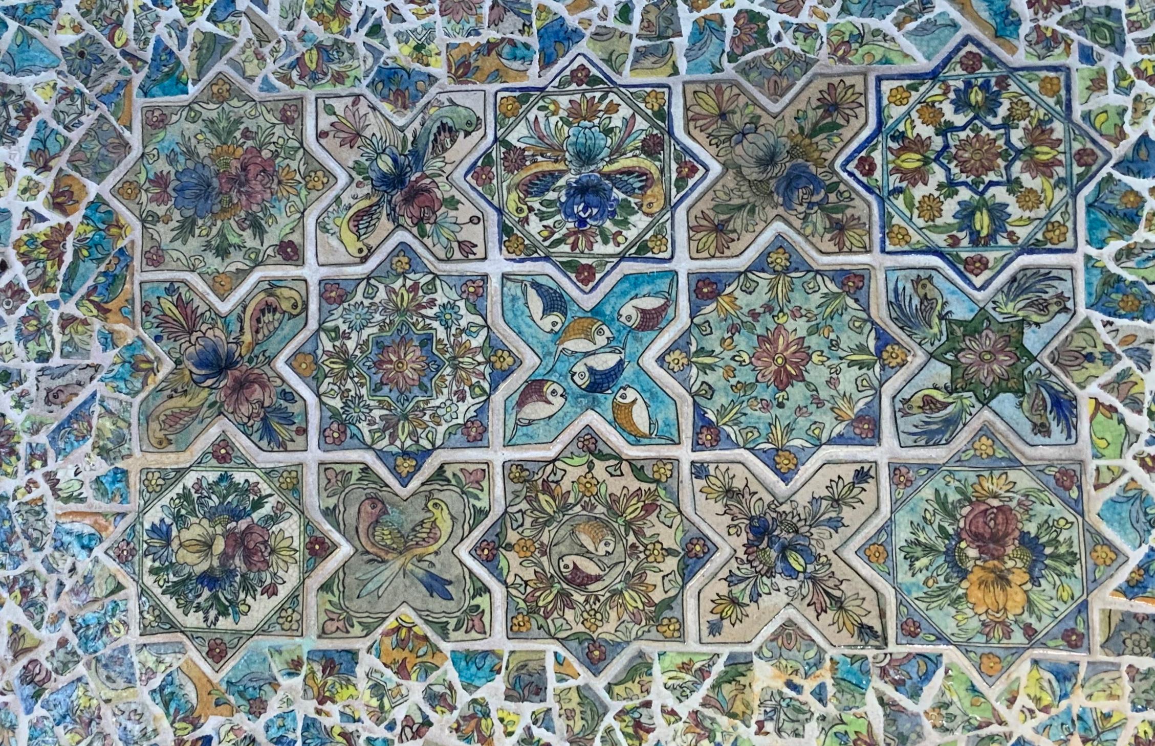 Large Persian Tile Wall Hanging 8
