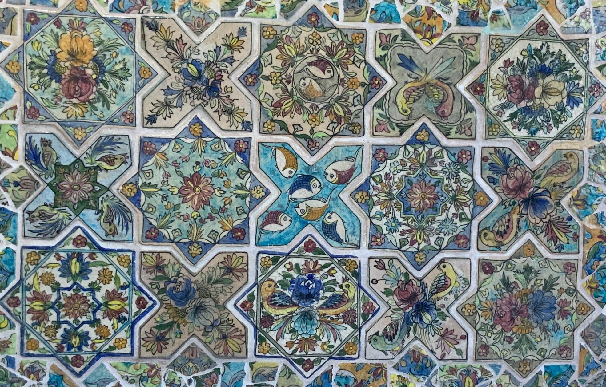 Large Persian Tile Wall Hanging 9