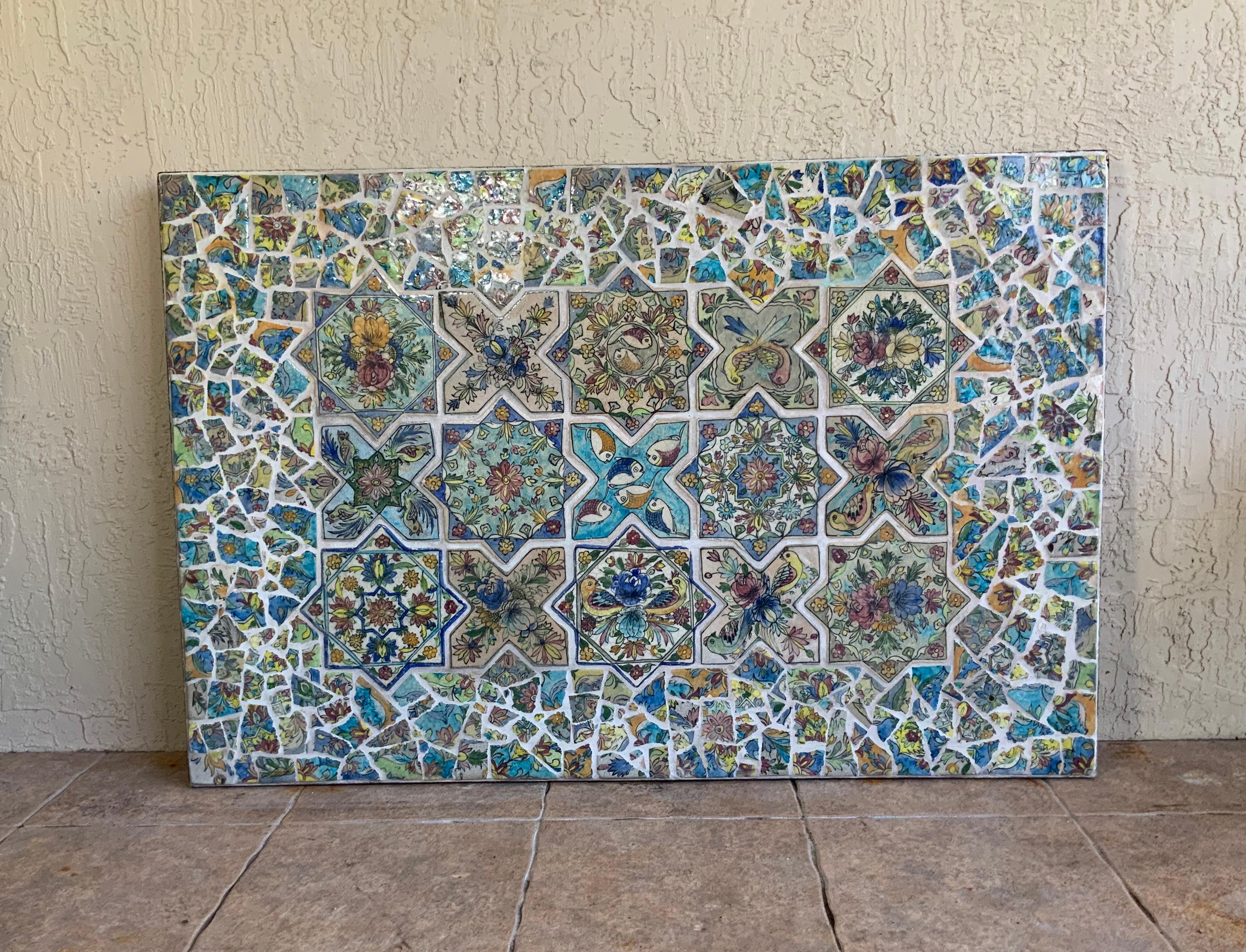 large mosaic tile wall art