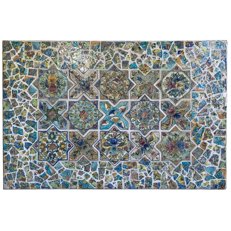 Large Persian Tile Wall Hanging at 1stDibs large mosaic tile wall art